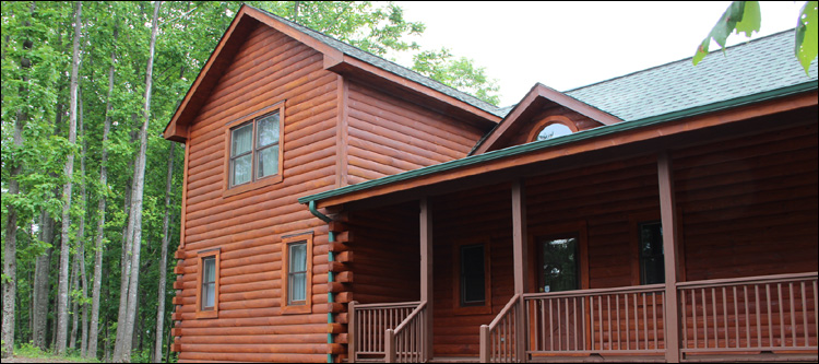 Log Home Staining in Raven, Virginia