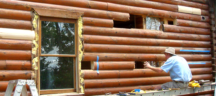 Log Home Repair Pocahontas, Virginia