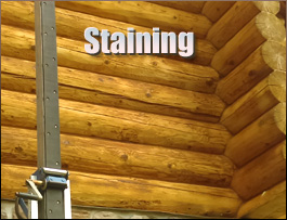 Tazewell County, Virginia Log Home Staining